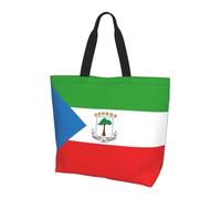 Sac à main pour femme avec drapeau de la Géorgie - Grande capacité - Sac à bandoulière pour le shopping, le travail, les voyages et la salle de sport, Drapeau de la Guinée équatoriale, Taille unique