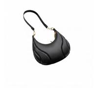 Sac à main pour femme avec fermeture éclair et sangle de chaîne pour voyage | Sac à main tendance en cuir synthétique souple avec croissant pour le shopping, les rendez-vous, le travail, les voyages