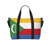 Sac à main pour femme avec fermeture éclair Motif drapeau des Comores Noir Taille unique