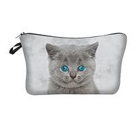 Sac à main pour femme avec imprimé en 3D Motif chat européen et américain, D, Taille unique