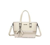 Sac à Main pour Femme avec N?ud et Bandoulière à Effet Python Gallantry Beige Beige