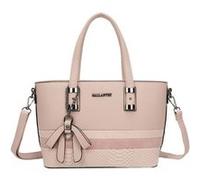 Sac à Main pour Femme avec Nœud et Bandoulière à Effet Python Gallantry Rose Rose G