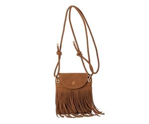 Sac à main pour femme - Costume de cowgirl avec pompon - Taille moyenne/petite - Sac à bandoulière - Style bohème Y2k - Élégant hippie - Sacoche de selle - Sac de travail - Sac à main, A03 marron