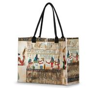 Sac à main pour femme et fille Imprimé Égypte antique Grande capacité Sac à bandoulière décontracté pour voyage, travail, école, couleur, XX-Large