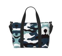 Sac à main pour femme imprimé camouflage marin, sac à bandoulière portable, adapté pour le fitness, les voyages.