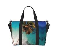Sac à main pour femme imprimé îles des Caraïbes, adapté pour le travail, le fitness, les voyages, sac à bandoulière tendance et polyvalent