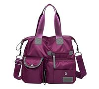 Sac à main pour femme - Sac à bandoulière en nylon imperméable - Sac à main - Sac de toit, lilas, Taille unique pour tous
