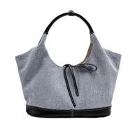 Sac à Main pour Femme Sac à bandoulière en toile denim for femme(Grey)