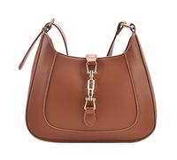 Sac à main pour femme - Sac à main Satchel - Sac à bandoulière - En cuir - Grand format - Rose, marron, Taille unique pour tous