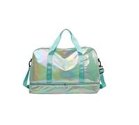 Sac à main pour femme - Sac de voyage brillant de grande capacité - Sac à bandoulière décontracté - Séparation sèche et humide - Sac de fitness - Sac de week-end, Vert - 1 pièce, Taille unique