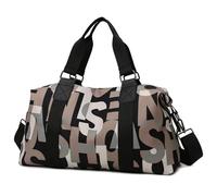 Sac à main pour femme, sac de voyage léger, grande capacité, sac de sport et de fitness, lettre imperméable, en tissu Oxford, sac à bagages, sac de week-end, sac de nuit, 07, Taille unique