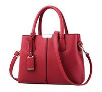 Sac à main pour femme Sacs à main spacieux pour femme Portefeuille Satchel Sac à bandoulière Sac en cuir fourre-tout Ensemble de sacs pour femmes avec portefeuille, Bordeaux, Taille unique