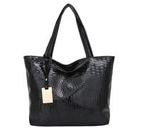 Sac à main pour femme - Solide - Tendance - Grand sac à main The Teacher, Noir , Taille unique