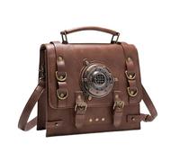 Sac à main pour femme Style ancien Bandoulière Punk Messagers Poignée supérieure Cuir PU Shopping Sac à main en cuir PU Épaule Old Styles Bandoulière Étudiant Livre