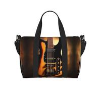 Sac à main pour guitare instrumentale, sac de voyage, adapté pour le travail, les voyages, le fitness, le tourisme, sac à main décontracté pour femme avec fermeture éclair, noir, taille unique