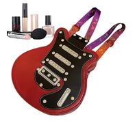 Sac à main pour guitare, sac à dos de voyage élégant, étui léger pour instrument | Sangle réglable, housse de transport pour musiciens, pour les voyages quotidiens, la randonnée ou les concerts, rouge