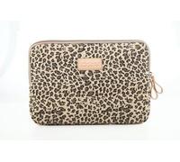 sac à main pour ordinateur portable 2020 pouces, sacoche en toile léopard pour MacBook Air Pro, sac à main pour femmes, livraison directe, nouvelle marque - For 14 pouces - Brun manchon Marron