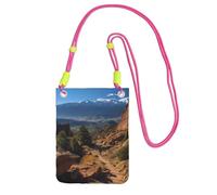 Sac à main pour téléphone portable Pikes Peak Colorado - Sac à bandoulière étanche pour téléphone portable - Sac à main à bandoulière pour femme, fuchusia, taille unique