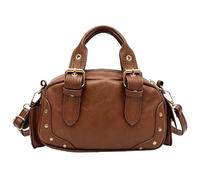 Sac à main rétro en PU pour femmes, avec poignée, décoration de rivets