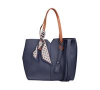 Sac à main - RIEKER - Moletta - Bleu - Fermeture zippée et rabat aimanté - 2 anses amovibles