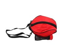 Sac à Main Rond de Basket-Ball, Design Unique à la Mode, Sac étanche à Double Fermeture éclair pour Les Voyages, Les Sports de Gymnastique (Rouge)