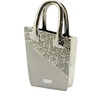 Sac à Main Sculpture Moderne Dreamlight ou Sac à Main Vase décoratif en céramique Argent Hauteur 35 cm