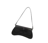 Sac à main simple sous les bras pour femme - Jolis nœuds - Aisselle - Shopping - Sortir ensemble - Sac à main tendance - Imprimé léopard - Épaules - Tendance - Joli nœud sous les bras, Noir , One Size