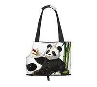 Sac à main souple pour petit chien Pandas of Father and Son Sac de transport pour animal domestique Sac à main portable Sac à main fourre-tout