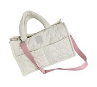 Sac à main spacieux matelassé à la mode, sac à bandoulière pour les trajets quotidiens ou les voyages - Sac à bandoulière pratique à la mode, Lait blanc, One Size