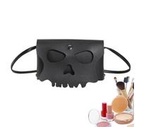 Sac À Main Style Gothique Noir Cuir PU Noir Style Gothique Crâne Évidé
