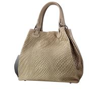 Sac à main taupe beige marron Toscanto tressage abstrait cuir D2OTT163HN