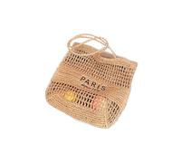 Sac à main tendance ajouré pour femme, léger et pratique, sangle confortable pour les vacances ou les promenades en ville, sac à bandoulière durable en corde de papier, kaki, One Size