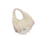 Sac à main tendance avec poignée supérieure et perles - Style chinois - Léger - Pour femme et fille