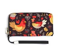 Sac à main tendance de grande capacité avec imprimé coq et poules - Design interne multi-compartiments - Répond à vos différents besoins de voyage
