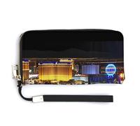 Sac à main tendance de grande capacité imprimé Las Vegas Night City - Design interne multi-compartiments - Répond à vos différents besoins de voyage