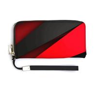 Sac à main tendance de grande capacité imprimé rouge et noir, design interne multi-compartiments - répond à vos différents besoins de voyage