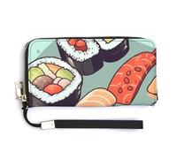 Sac à main tendance de grande capacité imprimé sushis, design interne multi-compartiments - répond à vos différents besoins de voyage