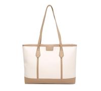 Sac à main tendance en cuir PU pour les réunions de travail et le shopping avec beaucoup d'espace pour vos effets personnels, blanc, One Size