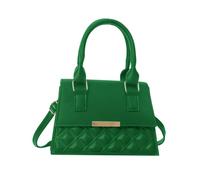 Sac à main tendance en polyuréthane et sac à bandoulière pratique pour un usage quotidien et des réunions sociales Sac fourre-tout multifonctionnel, Vert, One Size