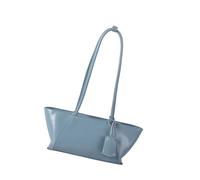 Sac à main tendance pour femme Style coréen Sac aisselle élégant en cuir PU pour faire du shopping, bleu, One Size