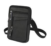 Sac à main tendance pour homme - Sac à bandoulière - Ceinture de voyage - Sac banane à suspendre au niveau des hanches, Noir , Taille unique