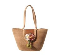 Sac à main tissé de style traditionnel, sac à main unique, excellent savoir-faire, Kaki, Bohème