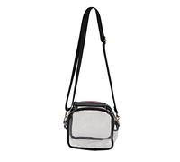 Sac à Main Transparent bandoulière Sac de Maquillage en Plastique étanche Clair Messenger Sac fourre-Tout pour Le contrôle de sécurité Voyage