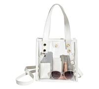 Sac à main transparent pour femme confortable grand format portable | Sac à Main PVC Concert Sac à Bandoulière Festival anniversaire école bureau travail