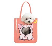 Sac à Main Transporteur Chat Cabas Cartoon avec Trou pour Tête | sac transport extérieur chat pour Maîtres et Amoureux des Animaux, Vacances Visites Vétérinaires Road Trips Toilettage
