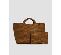 Sac à Main Tressé Pour Femmes Naghedi St Barths Large Tote Sn03014ld-teak