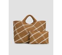 Sac à Main Tressé Pour Femmes Naghedi St Barths Large Tote Sn03014pn-cove