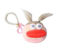 Sac à main unique de dessin animé Hangyodon porte-monnaie sac à main grand anniversaire filles sacs à monnaie, Queues de cheval jumelles marron, Beauté de masse