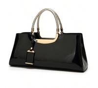 Sac à main verni de style bonbon coloré pour femmes et mères. Grande capacité et sensation de luxe avec deux anses de portage. Convient aux femmes de carrière pour assister à des fêtes ou faire du sho