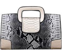 Sac à Main Vintage à Rabat pour Femme - Sacoche à Poignée Supérieure - Cuir Synthétique - Doré Doré